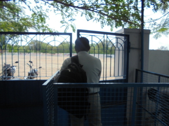 Dr. Raja on way home after a l-o-o-o-n-g day.